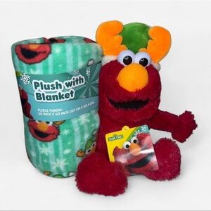Sesame Street Elmo Plush Toy with Blanket